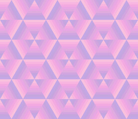 Vector pastel abstract stripe angle backgrounds. Seamless pattern geometric shape motley striped triangle light shade color pink, purple, violet, crimson. Multicolor geometrical backdrop design print 