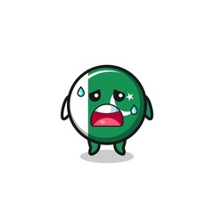 the fatigue cartoon of pakistan flag