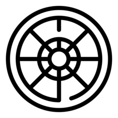Obraz premium Ink circle icon outline vector. Toner copier