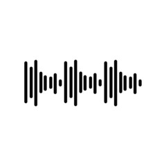 Sound waves vector illustration design template