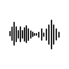 Sound waves vector illustration design template