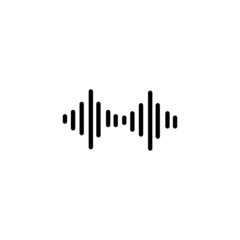 Sound waves vector illustration design template