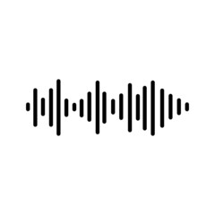 Sound waves vector illustration design template
