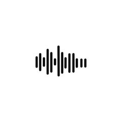 Sound waves vector illustration design template