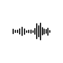 Sound waves vector illustration design template