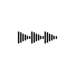 Sound waves vector illustration design template