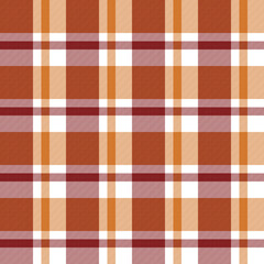 Tartan plaid. Scottish pattern in red, white cage. Scottish cage. Traditional Scottish checkered background. Template for design ornament. Seamless fabric texture ethnic pattern vector illustrations