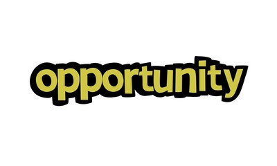 OPPORTUNITY writing vector design