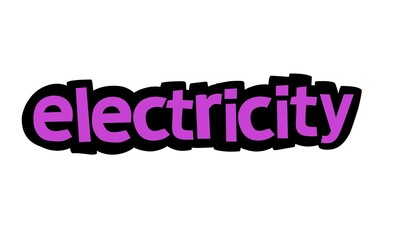 ELECTRICITY writing vector design