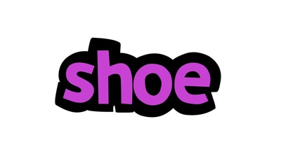 SHOE writing vector design