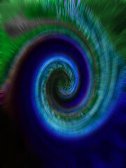 Abstract psychedelic spiral shape background image.