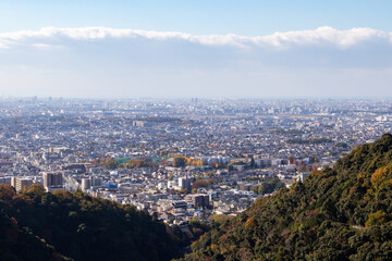Fototapeta na wymiar 山頂から見た街