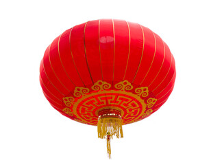 Chinese lantern on white background.