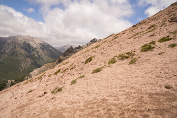 Altitude. Climbing Bella Vista hill in Bariloche, Argentina. 