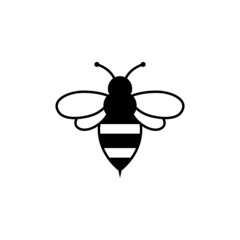 Bee icon design template vector isolated