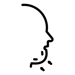 Liposuction icon outline vector. Fat surgery