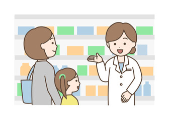 ドラッグストア　薬局　薬剤師　市販薬　OTC　親子　登録販売者