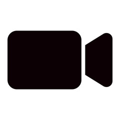 video camera glyph icon