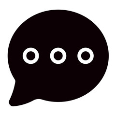 chat glyph icon