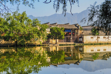 Fototapeta na wymiar Hongcun Ancient Architectural Village: October 10, 2011. Yixian County, Huangshan City, Anhui Province, China