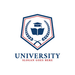 College University Logo Emblem Template