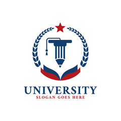 College University Education Logo Template