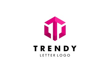 Letter T Logo : Suitable for Company Theme, Jewelry Theme, Initial Theme, Infographics and Other Graphic Related Assets.