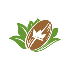 coffee bean crown Icon Illustration Brand Identity
