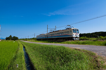 田んぼと電車