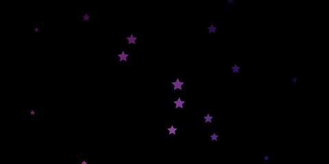 Dark Pink vector background with small and big stars. Colorful illustration with abstract gradient stars. Pattern for websites, landing pages.
