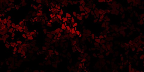 Dark red vector template with abstract forms.