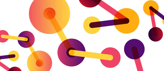 Network concept abstract background. Dots connection. Big data idea. Business template for wallpaper, banner, background or landing