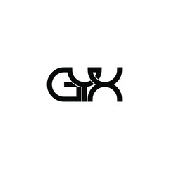 gyx letter initial monogram logo design