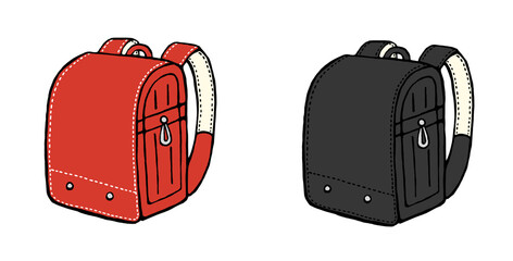 ランドセルのイラスト