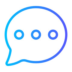 Speech Bubble gradient icon