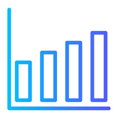 Bar Graph gradient icon