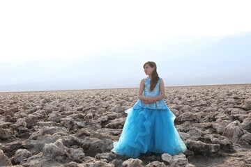 Girl at Death Valley