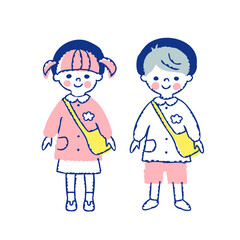 幼稚園児の男女