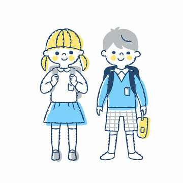 小学生の男女