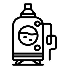 Brewing process icon outline vector. Beer factory