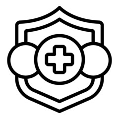 Nurse medical care icon outline vector. Help service