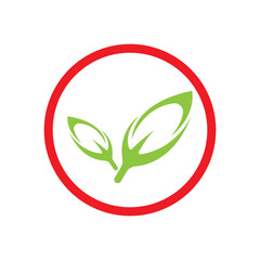 logos of green leaf tree for the environment healthy