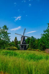 dutch windmill in the country