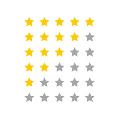 Rating simple flat icon vector illustration