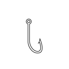 Fishing hook logo