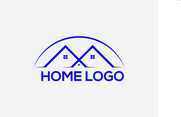 Real estate home logo line icon. Modern luxury villa house sign. Gold residential property development symbol. white background 