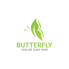 Fototapeta premium butterfly logo vector line outline monoline icon illustration.