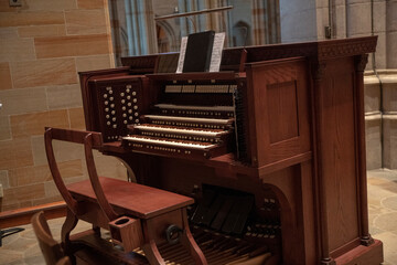 old organ in the church