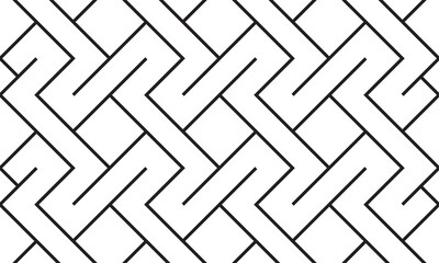 Seamless geometric line pattern design