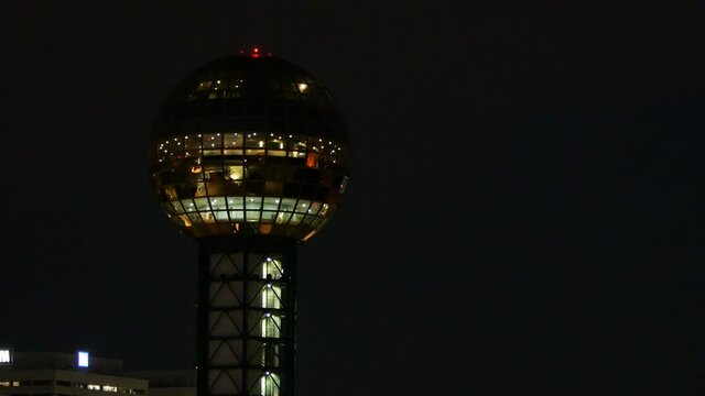 Sunsphere at night